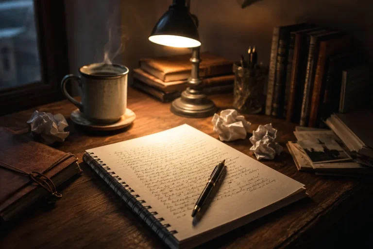 De dónde nacen las historias que escribe un autor inspirado frente a su máquina de escribir